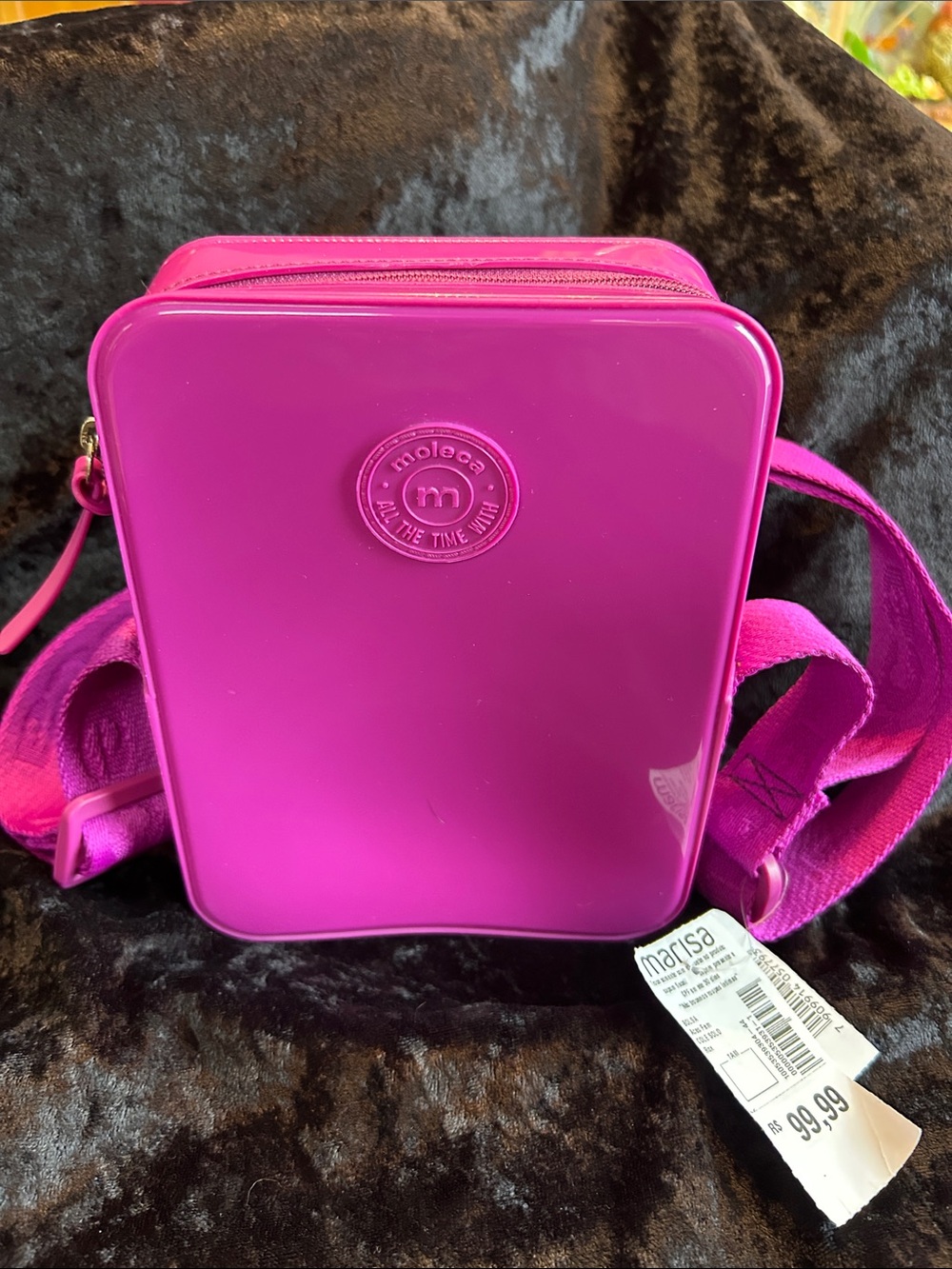 NWT Moleca Fuchsia Crossbody Bag